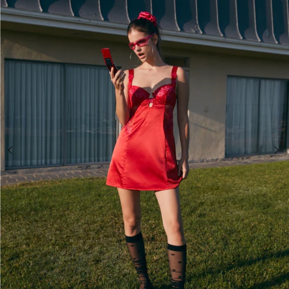 NWT For Love & Lemons Cordelia Slip Dress